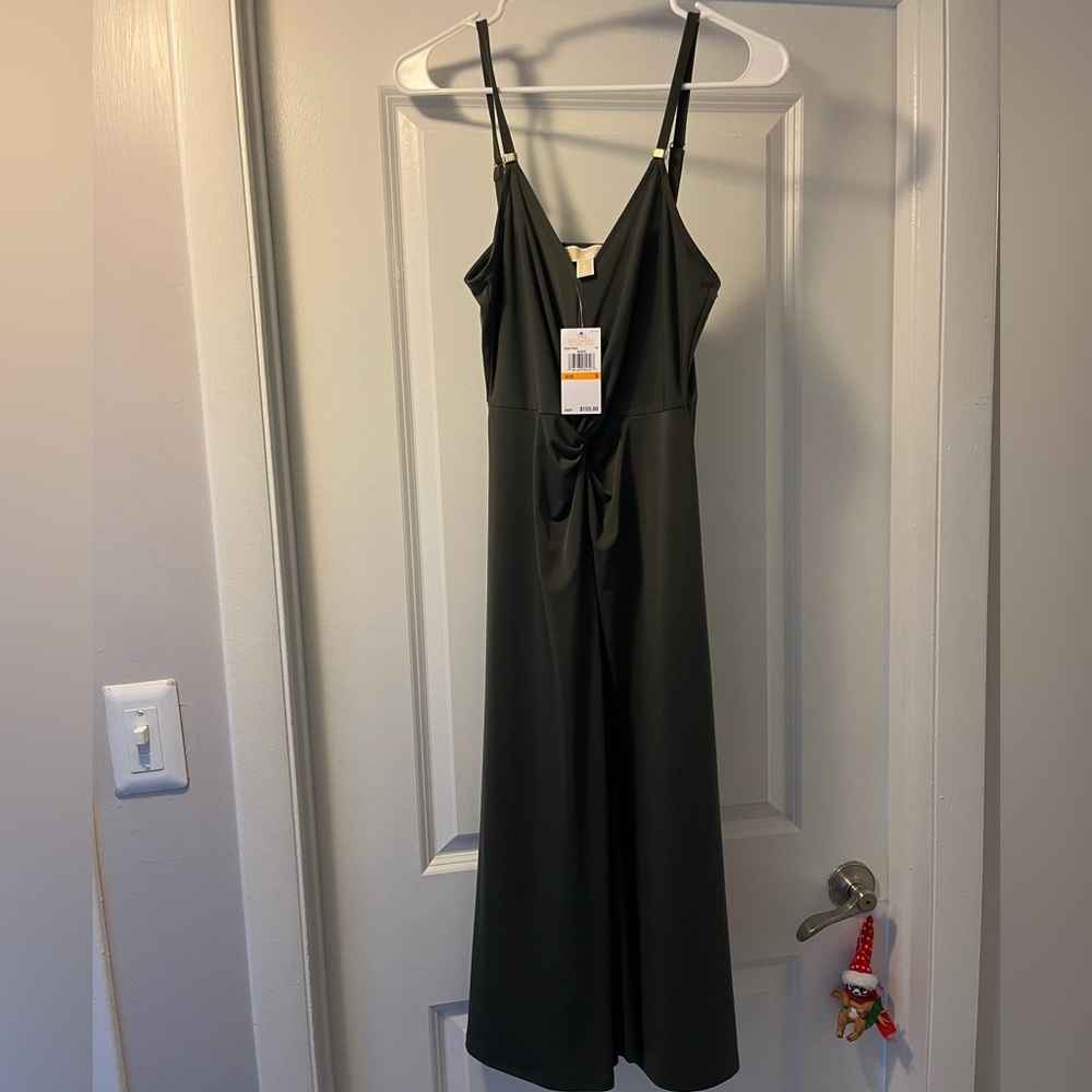 Never worn Michael Kors dress, sz S,dark green